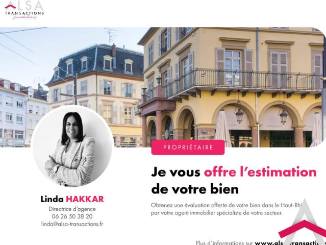 HOCHSTATT: appartement 4 pièces avec terrasse, parking et gara