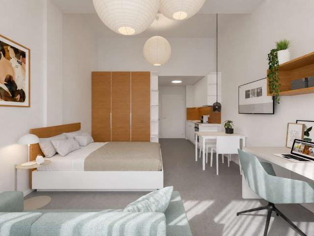Hochwertig möblierte 1 Zimmer Neubauwohnung mit Einbauküche