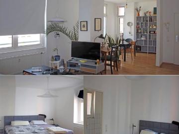 Hochwertig möblierte Wohnung im Loft Style, 5 Minuten zu Fuß zum Düsseldorfer Hauptbahnhof und zum japanischen Viertel Dusseldorf Amsterdam Apartments for Rent