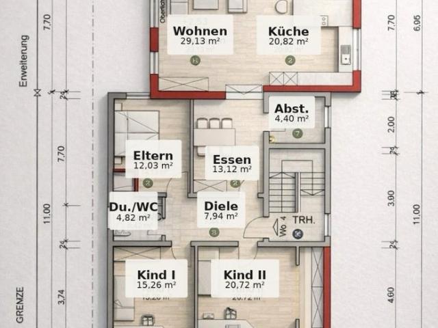 Hochwertige 5,5 Zimmer Wohnung zu Verkaufen in 69242 Rettigheim