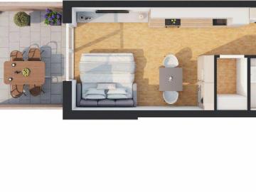 Hochwertige 1 Zimmer Neubau Gartenwohnung W01