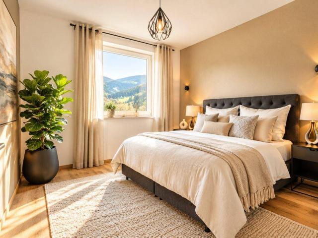 Hochwertige 2 Zimmer Wohnung in Aussichtslage inkl. Kamin & Balkon