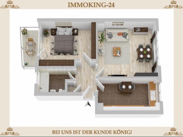 HOCHWERTIGE 2 ZIMMER WOHNUNG INKL. SONNENBALKON!