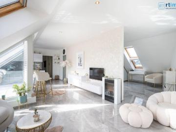 HOCHWERTIGE 2 ZIMMER DACHTERRASSENWOHNUNG MODERNER CHIC IM HISTORISCHEN AMBIENTE