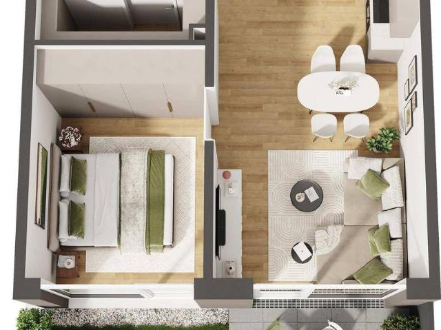 Hochwertige 2 Zimmer Neubau Gartenwohnung W02