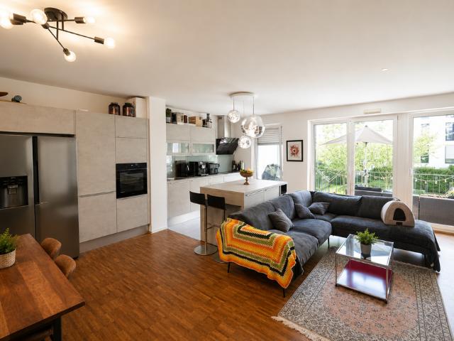 Hochwertige 3 Zimmer Wohnung mit Luxus Küche und Balkon im Gallusviertel