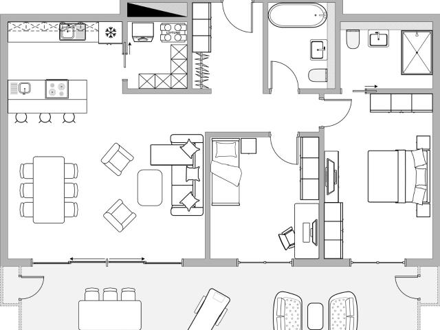 Hochwertige 3.5 Zimmer Gartenwohnung mit Smart Home und privatem Fitnessraum
