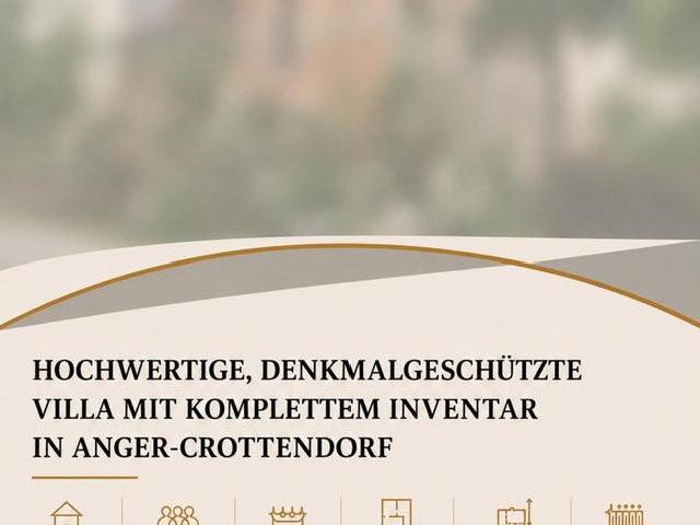 Hochwertige, denkmalgeschützte Villa in Anger Crottendorf