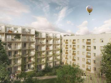 Hochwertiger Neubau Nähe Uni + 4 Zimmer Wohnung + WG tauglich mit Einbauküche, Balkon