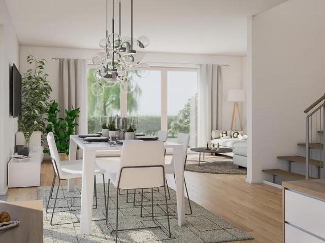 Hochwertiges Neubau Reiheneckhaus mit vergünstigtem Solarstrom, Erker und gemütlichem Kaminofen