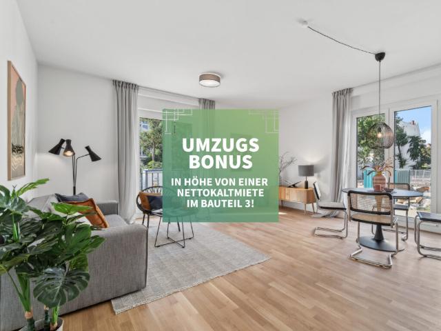Hochwertiges Neubauapartment: 3 Zimmer Wohnung mit schönem Balkon und Einbauküche