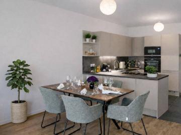 Hochwertiges Reihenhaus Ziegelmassivbau mit 4,5 Zimmern, Eigengarten, Dachterrasse, Keller u. Garagenplatz, provisionsfrei!