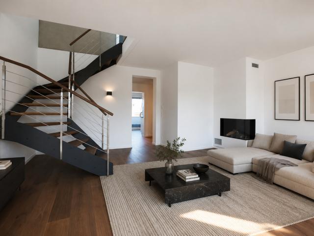 Hochwertiges Wohnen zwei Ebenen – 2,5 Zimmer Maisonette m. Loggia in M Neuhausen