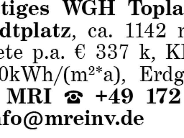 Hochwertiges WGH