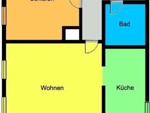 Höckendorf! Malerisch gelegene 2 Zimmerwohnung mit großer Terrasse und viel Grün!