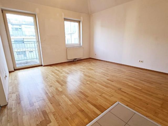 HOFRUHELAGE, DACHGESCHOSS, 79 m2 Neubau mit 6 m2 Balkon, Wohnküche, 2 Zimmer, Wannenbad, Parketten, Bernhardtstalgasse