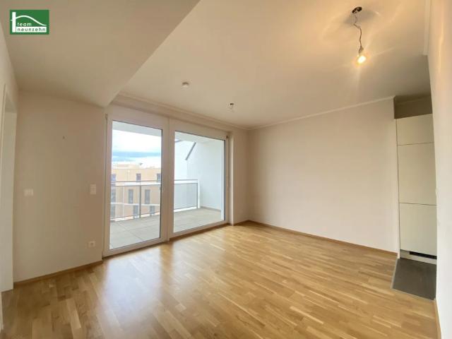 Hofseitige Neubau Wohnung nahe S Bahn S7 Kaiserebersdorf mit großer Loggia und Abstellraum!
