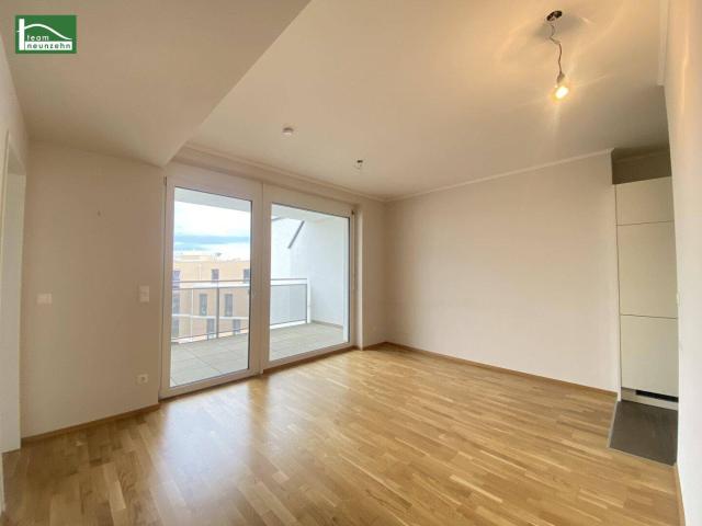 Hofseitige Neubau Wohnung nahe S Bahn S7 Kaiserebersdorf mit großer Loggia und Abstellraum!