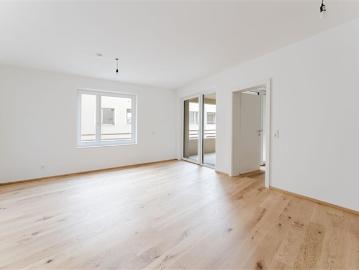 Hofseitige süd west Loggia NEUBAU ZENTRUM Vöcklabruck 3 Zimmer Optional mit Dachgarten