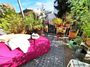 Hohe Wohnqualität in Bestlage am Grazer Ruckerlberg. terrassenartiger Balkon mit idyllischem Grünblick.