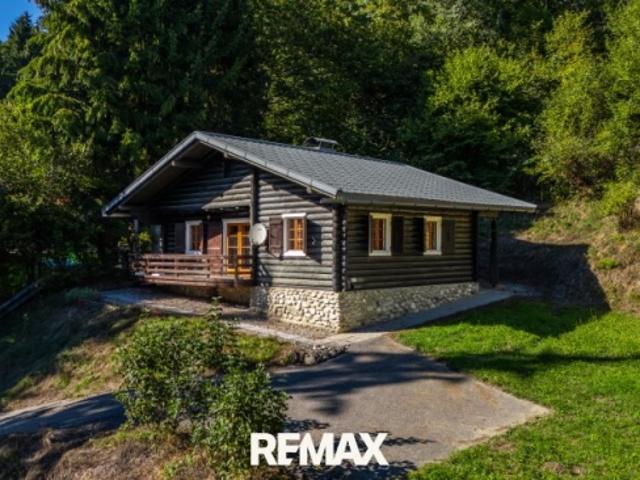 Holzblockhaus mit Charme – 3 Zimmer, Balkon & Kamin!