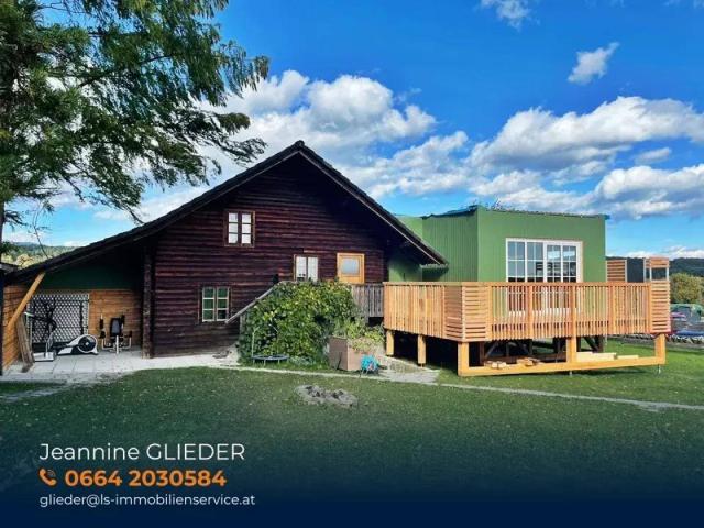 Holzhaus in Waldrandlage absolute Ruhelage mit Dorfnähe und modernem, belagsfertigem Zubau