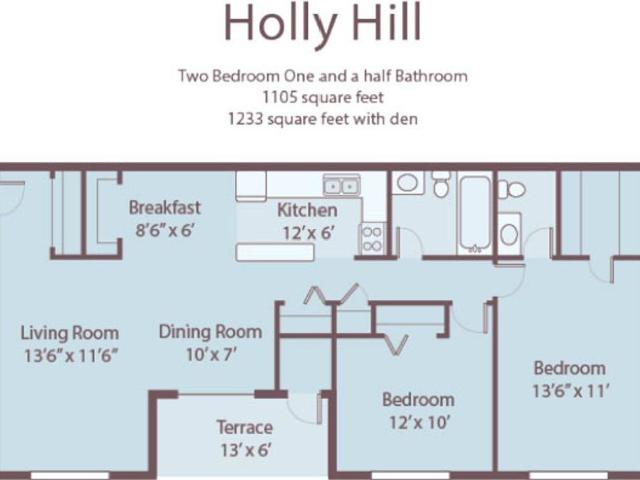 Holly Hill Apartments 1 Bedroom Apartment for Rent at 2716 Campus Walk Ave Apt D, Durham, NC 27705