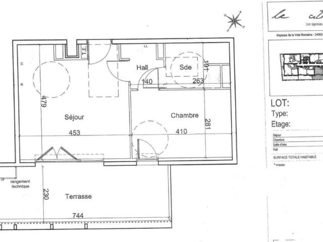 Hôpitaux Facultés T2 39.42m² FDI Services Immobiliers