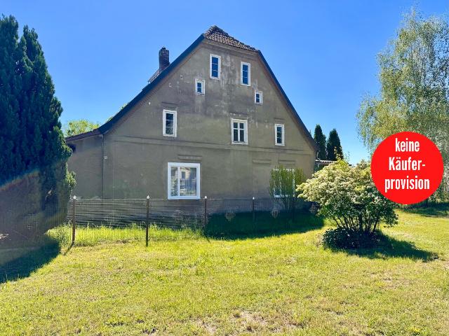 HORN IMMOBILIEN + RESERVIERT+ ein Haus bei Brüssow, mit viel Platz und einem großen Garten