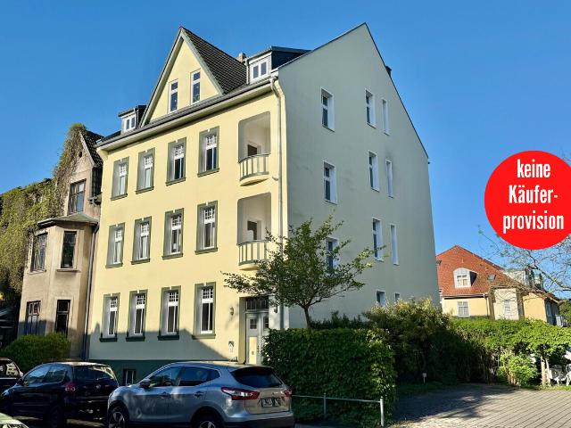 HORN IMMOBILIEN+ Neubrandenburg, charmante 3 Raum ETW im EG mit großer Terrasse, EBK und großem Bad