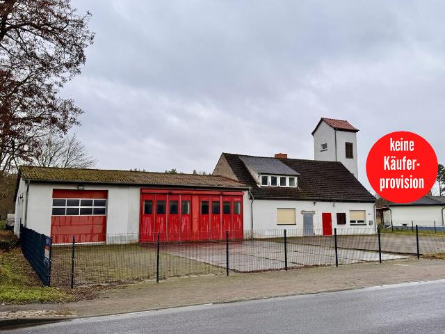 HORN IMMOBILIEN + RESERVIERT+Wohn und Geschäftshaus in Löcknitz, direkt an der B104