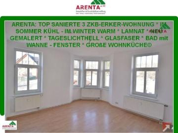 HOT * WUNDERSCHÖNE 3 ZKB MIT ERKER * SCHLAFZIMMER INS WEITLÄUFIGE GRÜN * VIRTUELLER RUNDGANG HIER * KOSTENLOSE STELLPLÄTZE * SANIERT * im SOMMER KÜHL * im WINTER WARM * TAGESLICHTHELL * HIGHSPEED INTERNET * BAD MIT WANNE & FENSTER * 12 m².