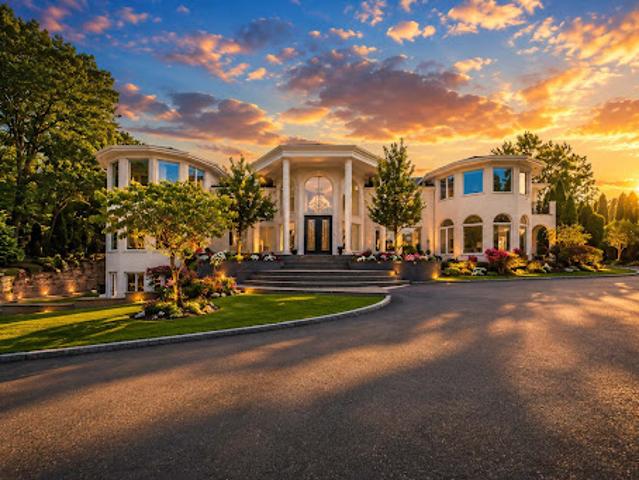 House with pool and garden