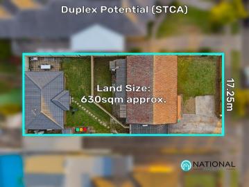 House & Approved Granny Flat + Duplex Potential STCA on a large block