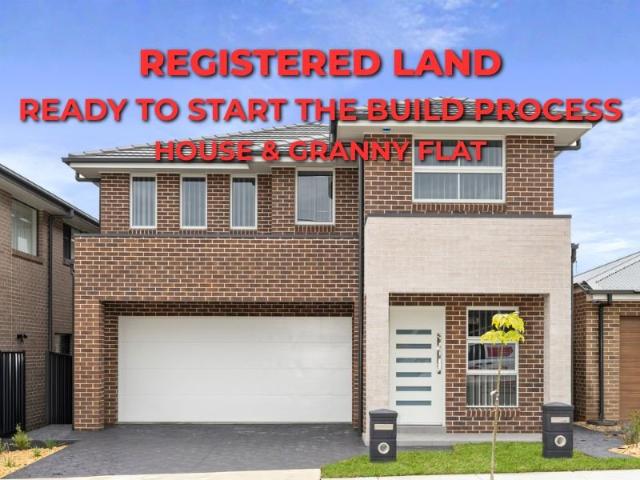 HOUSE & LAND PACKAGE WITH INTEGRATHED GRANNY FLAT LAND REGISTERED & READY TO START THE BUILD PROCESS