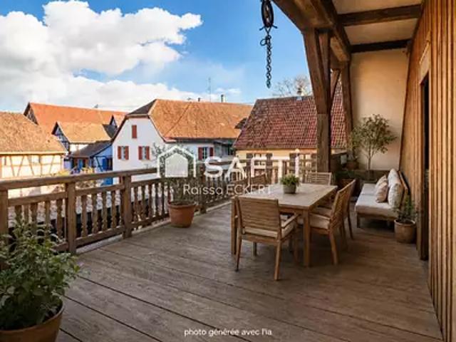 Hunawihr 68150 Achat / Vente maison 6 pièces t6 balcon parking