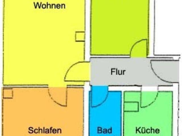 Hübsche Wohnung mit großem Balkon in ländlicher Lage!