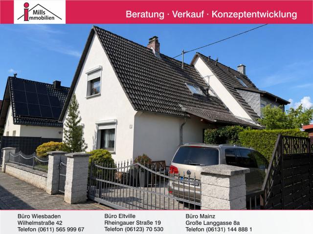 Hübsches Einfamilienhaus mit gepflegtem Vorgarten in ruhiger Wohnlage von Geisenheim