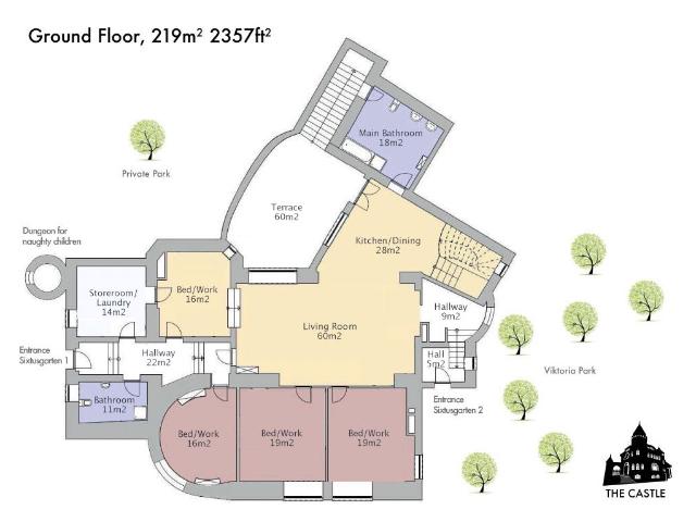 Huge Castle Apartment + Terrace for 3 to 24 months, Berlin Amsterdam Apartments for Rent