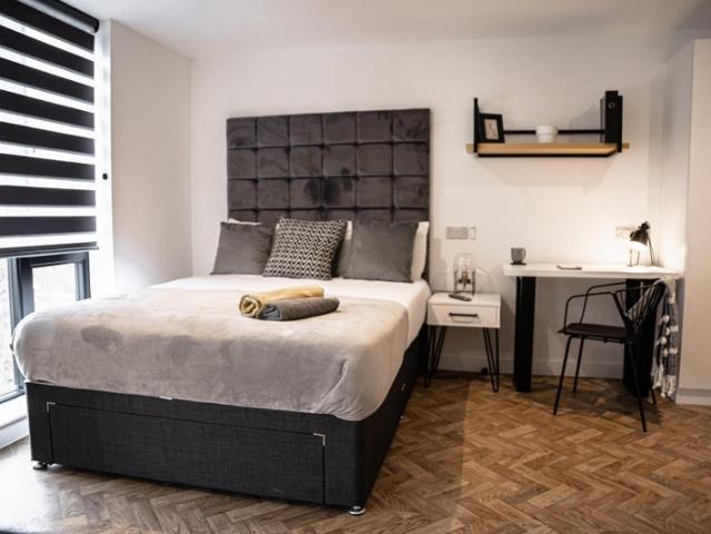Huge Studio | All Bills Inc | King Bed | Gym