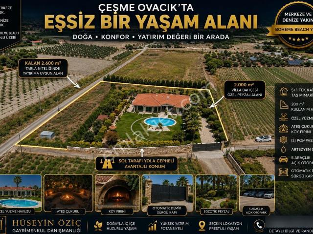 Hüseyin Öziç'den Satılık 5+1 Havuzlu Villa