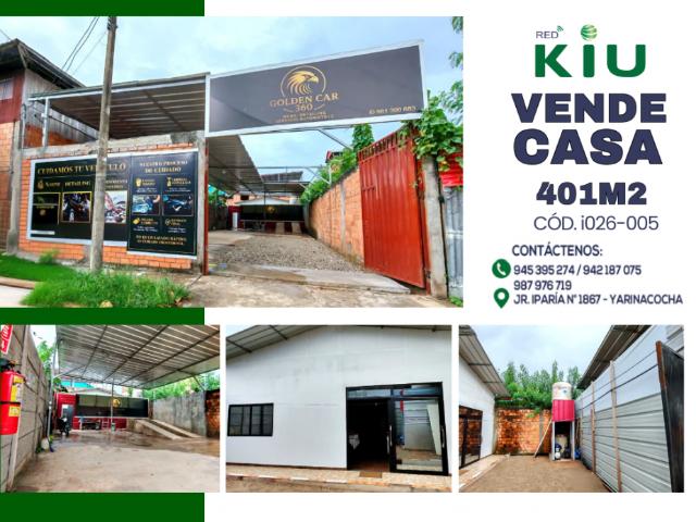 i026005 VENTA TERRENO YARINACOCHA