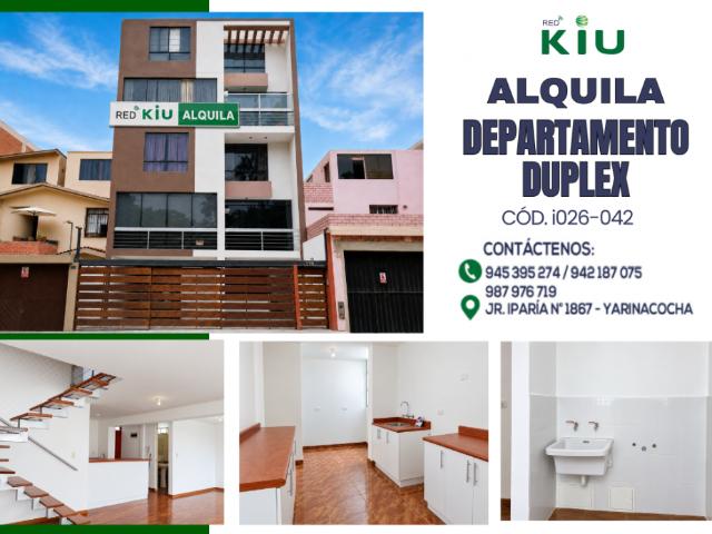 i026042 ALQUILER DEPARTAMENTO DUPLEX SAN MIGUEL