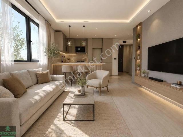 İncek Taşpınar'da Kiralık 1+1 / Ara Kat / İskanlı