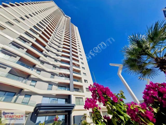 İnci Premium, Kiralık 1+1 Ful Eşyalı, 26. Kat, Deniz Manzaralı