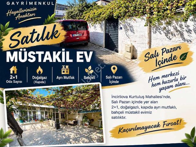 İncirliova Kurtuluş Mahallesinde 2+1 Müstakil Satılık Ev