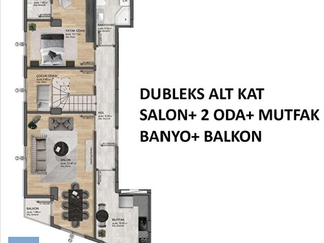 İNDİRİMLİ SON FİYAT! ADİL MAH. SATILIK 4+1 SIFIR 140 M2 DAİRE