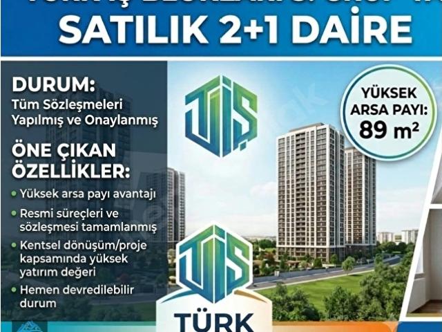 İKİZLERDEN TÜRKİŞ BLOKLARI 5. GRUP 2. KATTA SÖZLEŞMESİ YAPILMIŞ 2+L SATILIK DAİRE