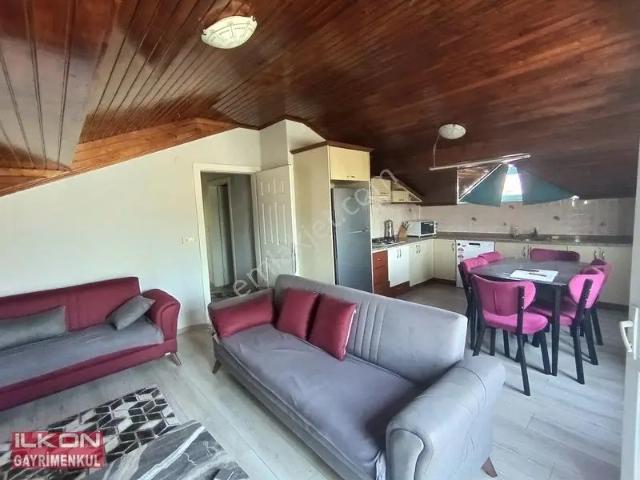 İlkon'dan Akarca Mah. 3+1 Eşyalı Kiralık Sahile Yakın Daire