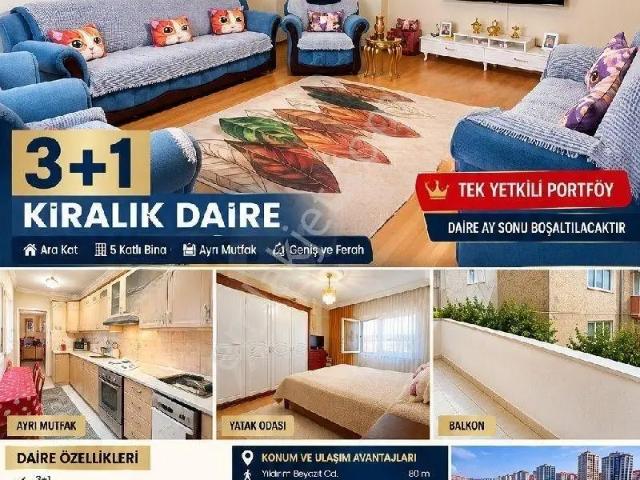 İstanbul Avcılar mustafa Kemal Paşa Parseller’de Eşyasız Kiralık 3+1 Ara Kat